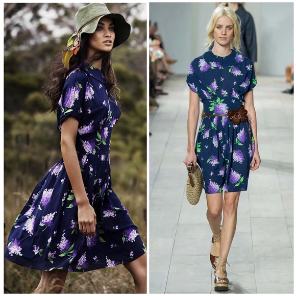 Shanina's DREAMY $2429 Michael Kors Collection Lilac Silk Runway dress 4-6 - Picture 1 of 16